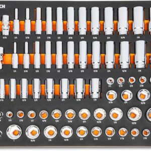 gearwrench 85 piece 3/8” drive master sae socket set