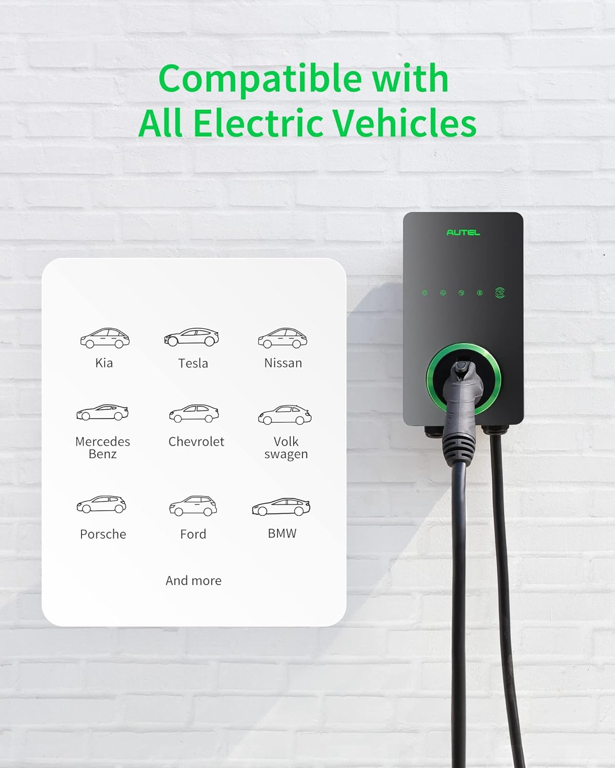 autel level 2 ev charger 50 amp home smart ai electric vehicle (ev) charger autel level 2 ev charger 50 amp home smart ai electric vehicle (ev) charger