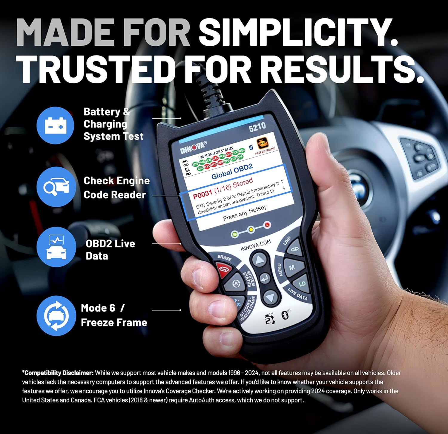 innova 5210 obd2 scanner & engine code reader innova 5210 obd2 scanner & engine code reader