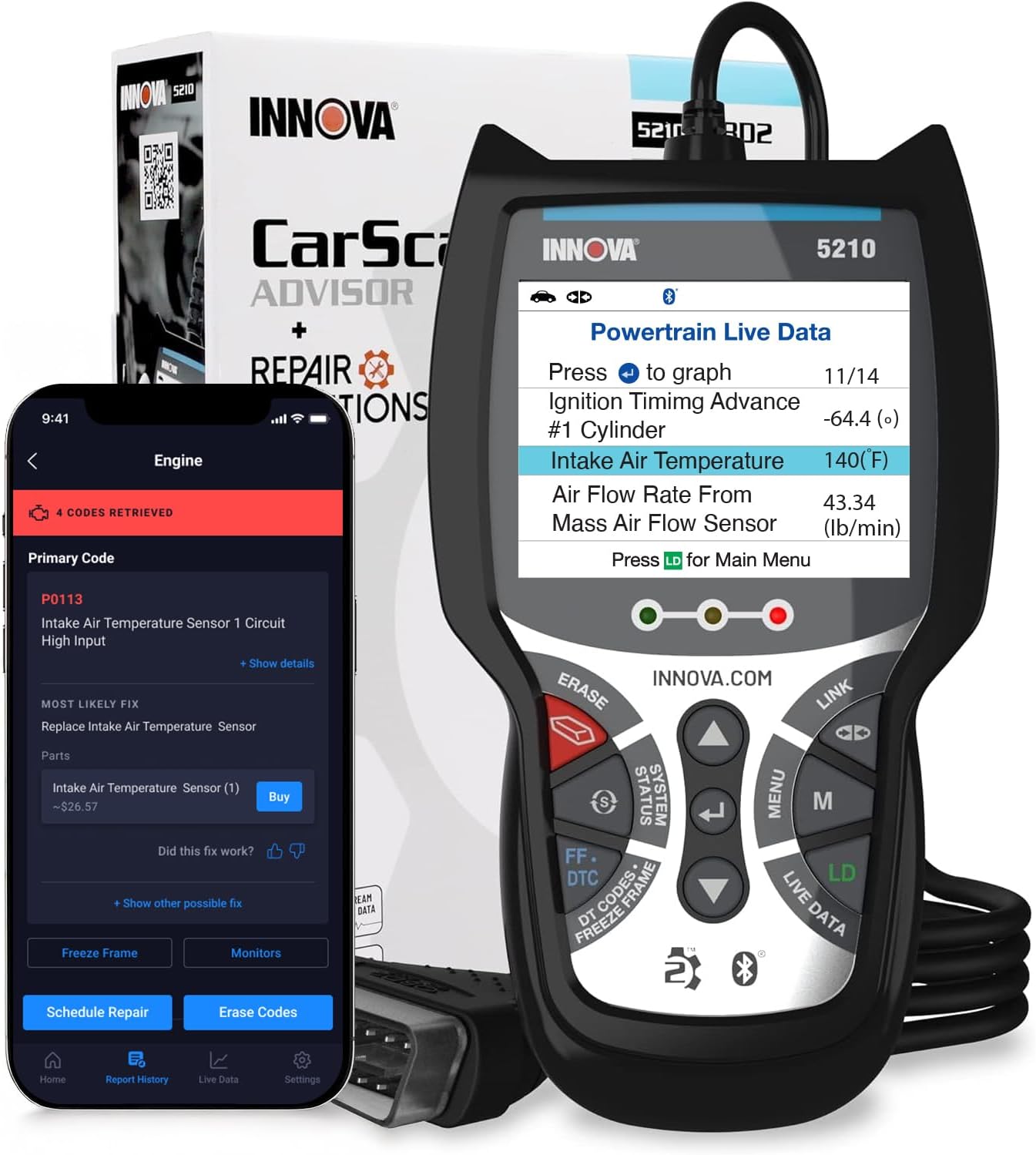innova 5210 obd2 scanner & engine code reader innova 5210 obd2 scanner & engine code reader